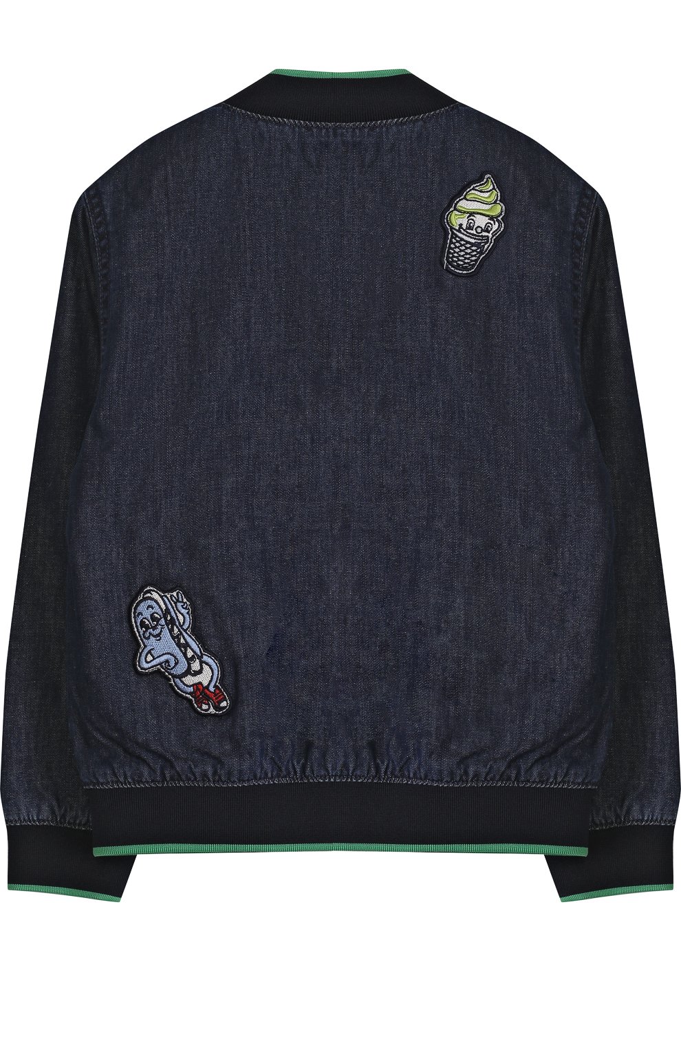 Джинсовая куртка-бомбер с нашивками KENZO, арт. KL41508/3A-6A, фото 2