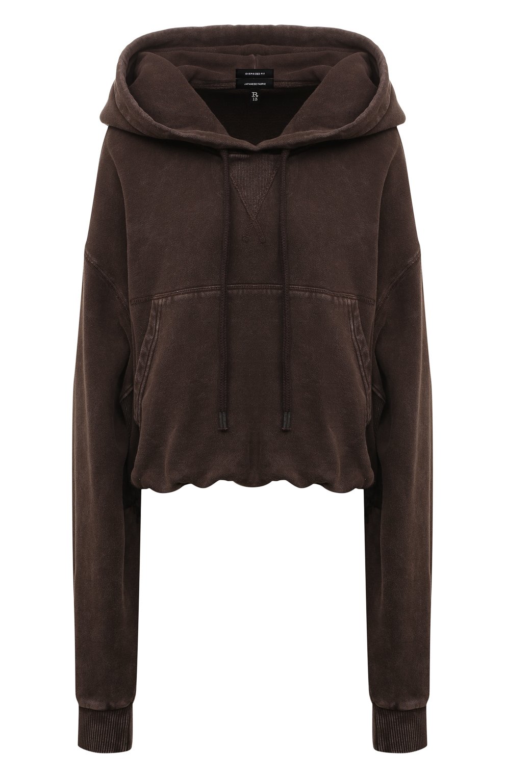 Хлопковое худи R13, арт. R13WK215-001AX,  фото 1