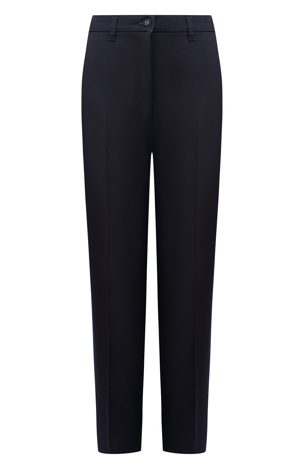 Хлопковые брюки TWO WOMEN IN THE WORLD темно-синего цвета по цене 15500 руб., арт. LAUREN/UWZLN, фото 1 Хлопковые брюки TWO WOMEN IN THE WORLD, арт. LAUREN/UWZLN, фото 1