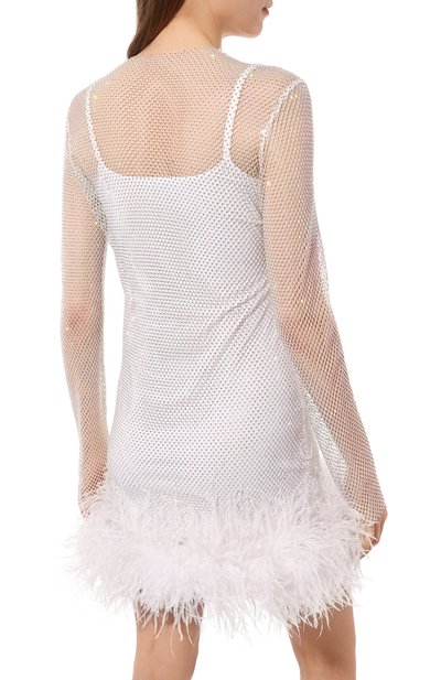 Платье с отделкой перьями ALINE, арт. AL151002-1, фото 4