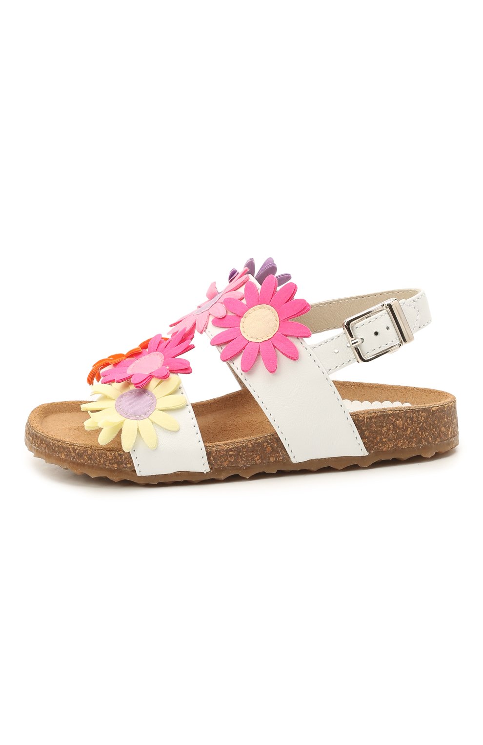 Кожаные босоножки IL GUFO белого цвета по цене 23800 руб., арт. G583/VITELL0 NAPPAC0L0RS/23-26, фото 2 Кожаные босоножки IL GUFO, арт. G583/VITELL0 NAPPAC0L0RS/23-26, фото 2