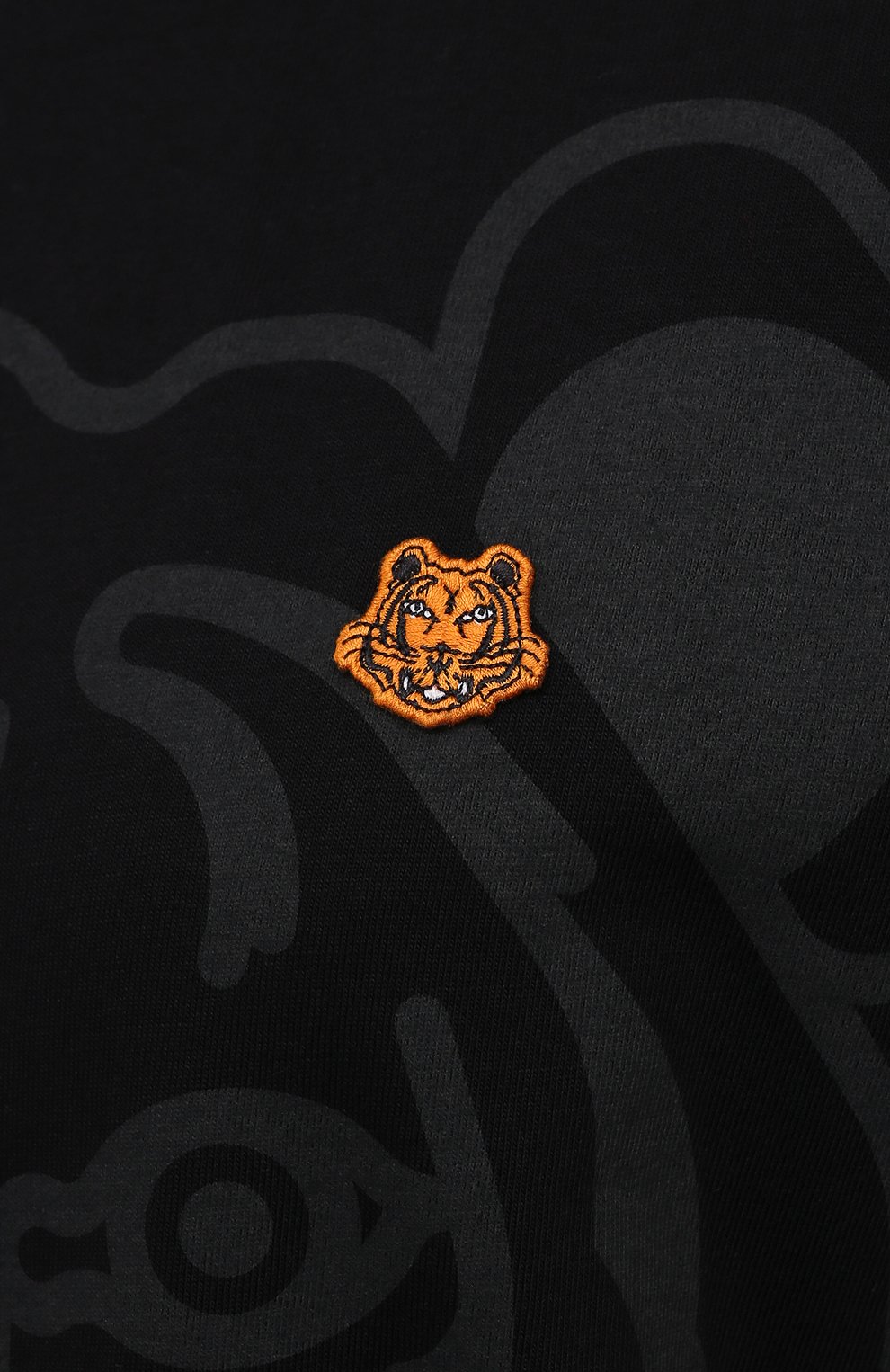 Хлопковая футболка KENZO черного цвета по цене 14550 руб., арт. FB62TS9184SA, фото 5 Хлопковая футболка KENZO, арт. FB62TS9184SA, фото 5