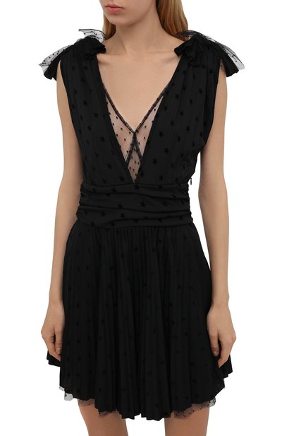 Платье REDVALENTINO черного цвета по цене 65800 руб., арт. WR3MJ07N/620, фото 3 Платье REDVALENTINO, арт. WR3MJ07N/620, фото 3