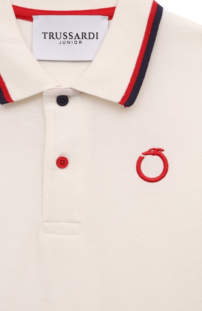 Хлопковое поло TRUSSARDI JUNIOR, арт. TBP24005PO, фото 3