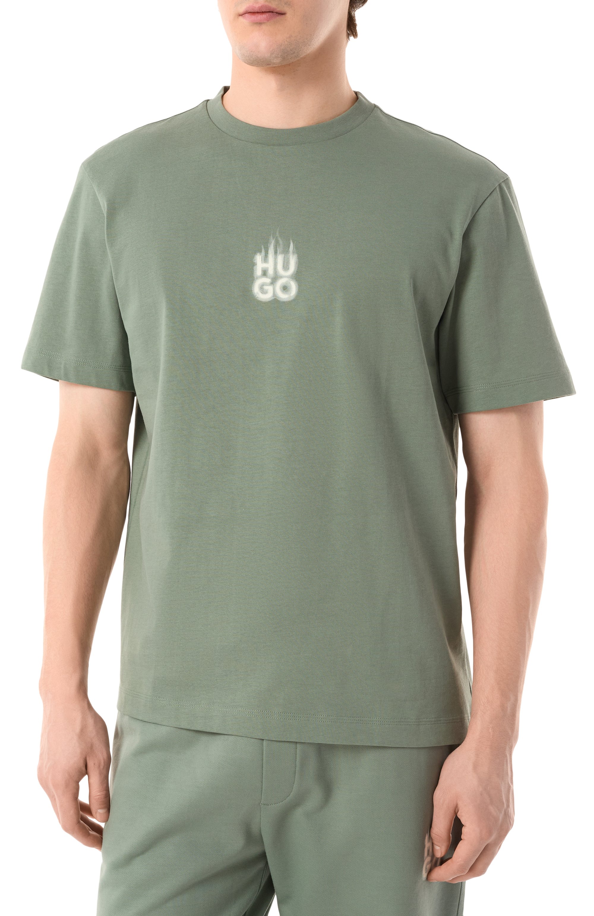 Хлопковая футболка HUGO, арт. 50530434, фото 3