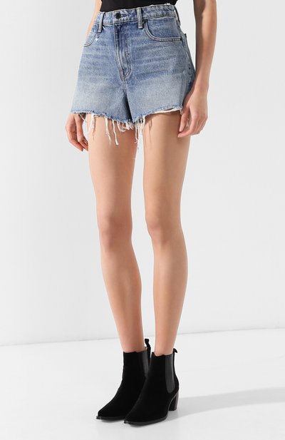 Джинсовые шорты с потертостями ALEXANDER WANG, арт. 4D994036AD, фото 3