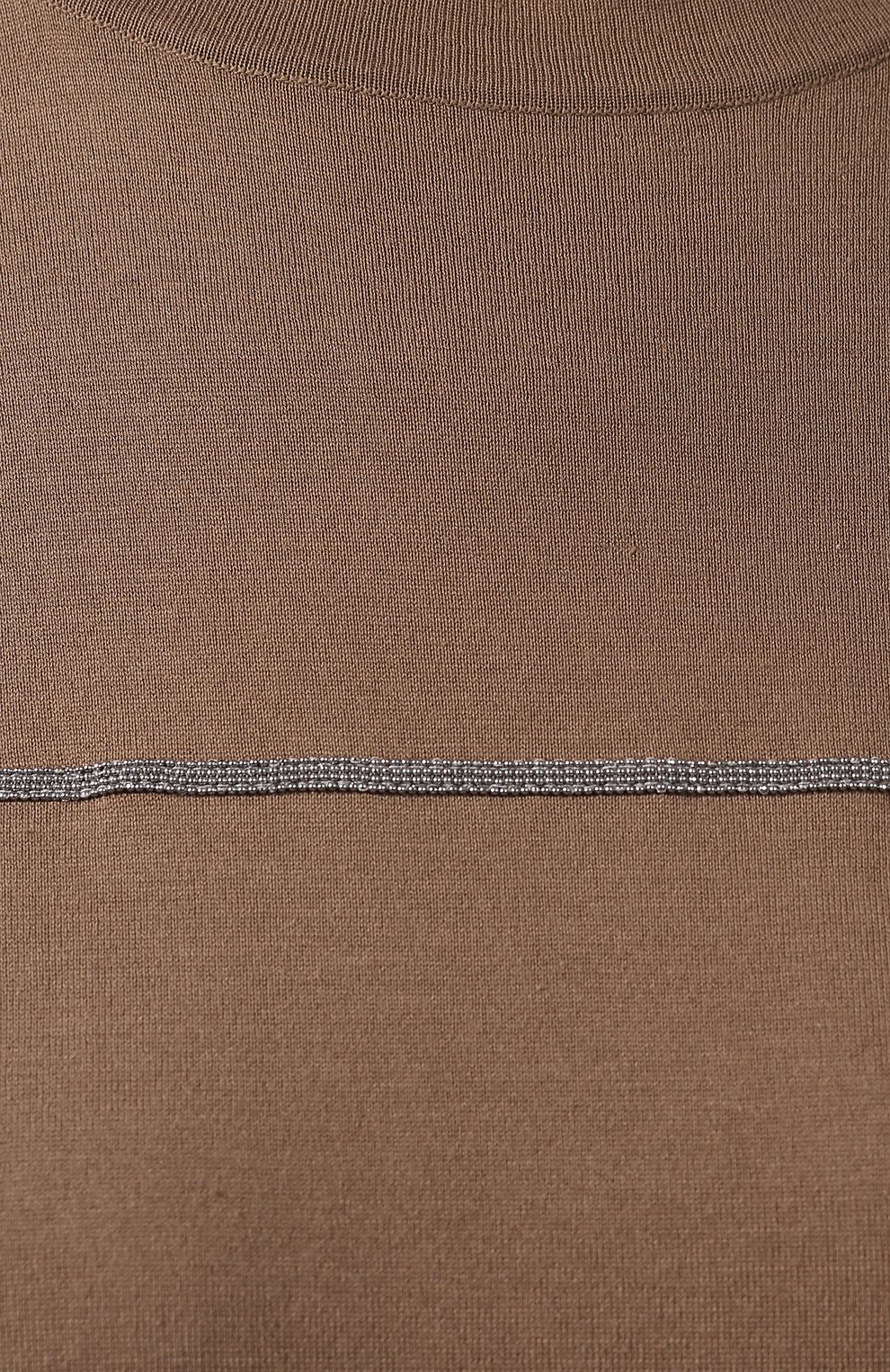 Хлопковая футболка BRUNELLO CUCINELLI коричневого цвета по цене 111000 руб., арт. M8Z861240, фото 5 Хлопковая футболка BRUNELLO CUCINELLI, арт. M8Z861240, фото 5