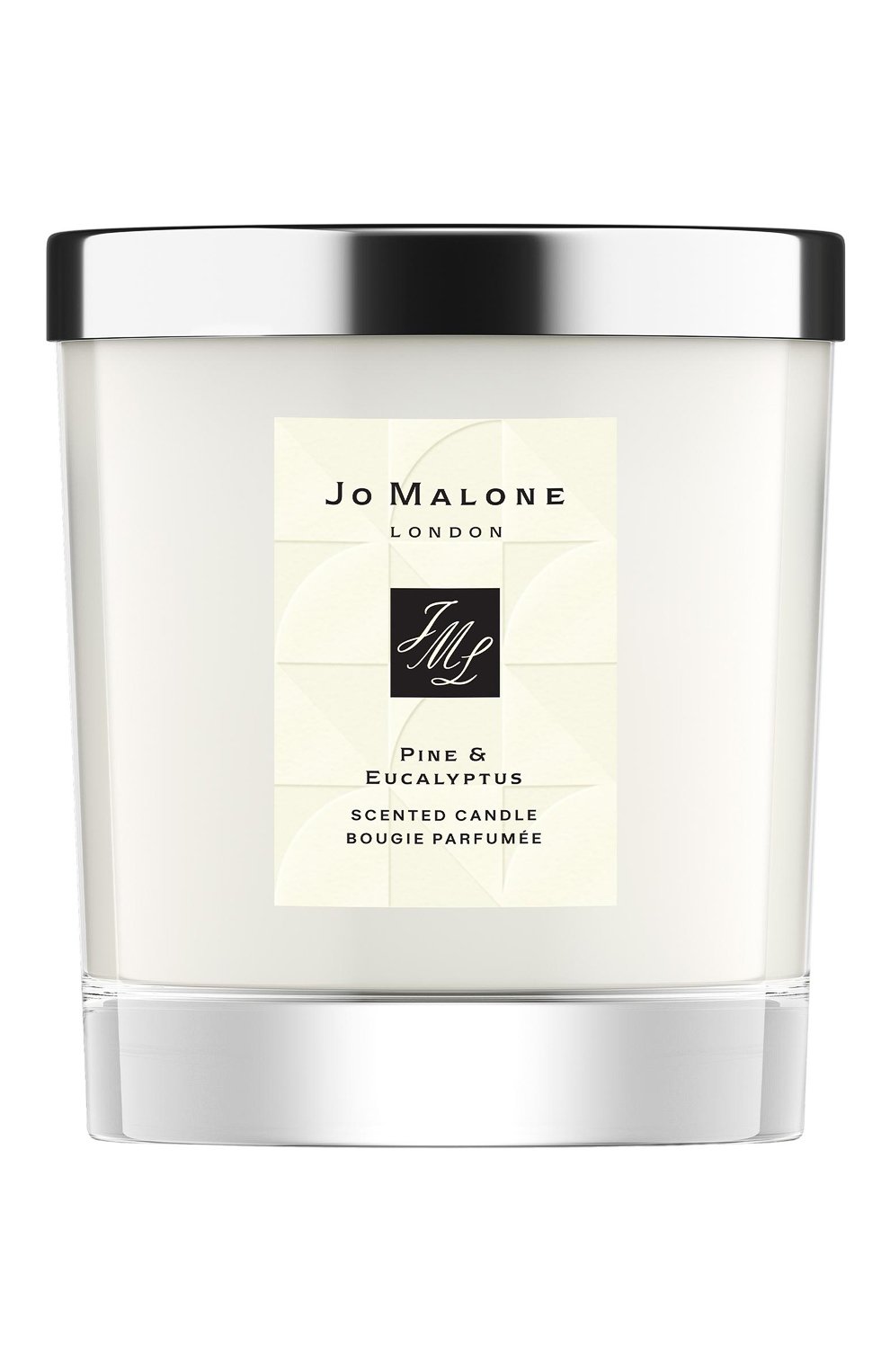 Свеча ароматная для дома pine & eucalyptus JO MALONE LONDON бесцветного цвета по цене 4500 руб., арт. LAW8-01, фото 1 Свеча ароматная для дома pine & eucalyptus JO MALONE LONDON, арт. LAW8-01, фото 1