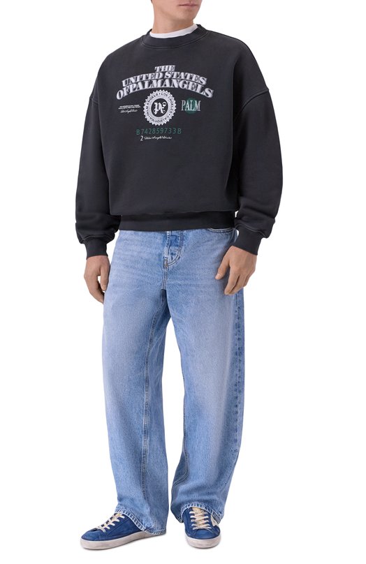 Замшевые кеды Super-Star Golden Goose Deluxe Brand GMF00101.F007531 Синий  GMF00101.F007531 Фото 2