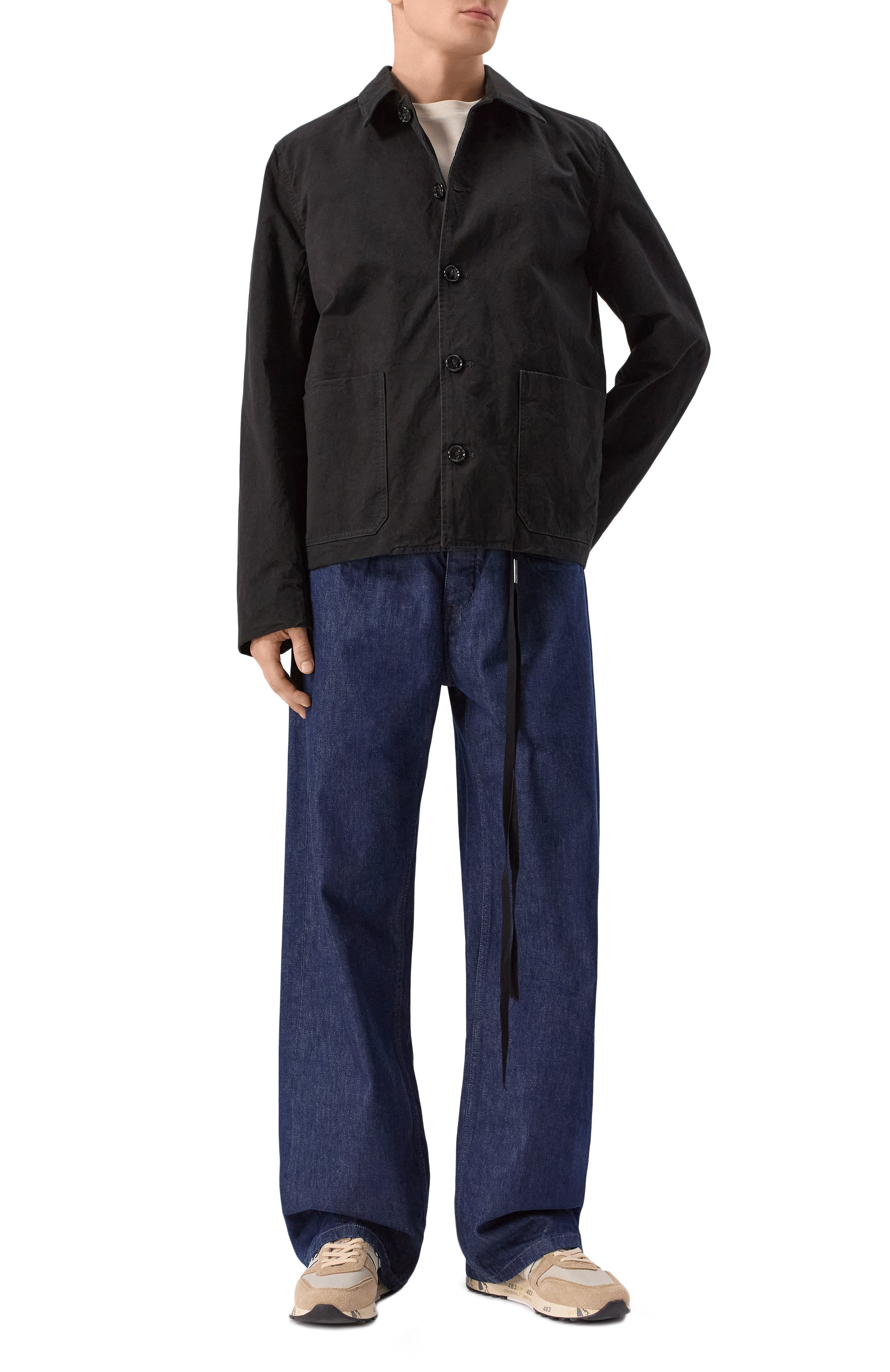 Хлопковая куртка-рубашка ANN DEMEULEMEESTER, арт. B0012449/FA559, фото 2