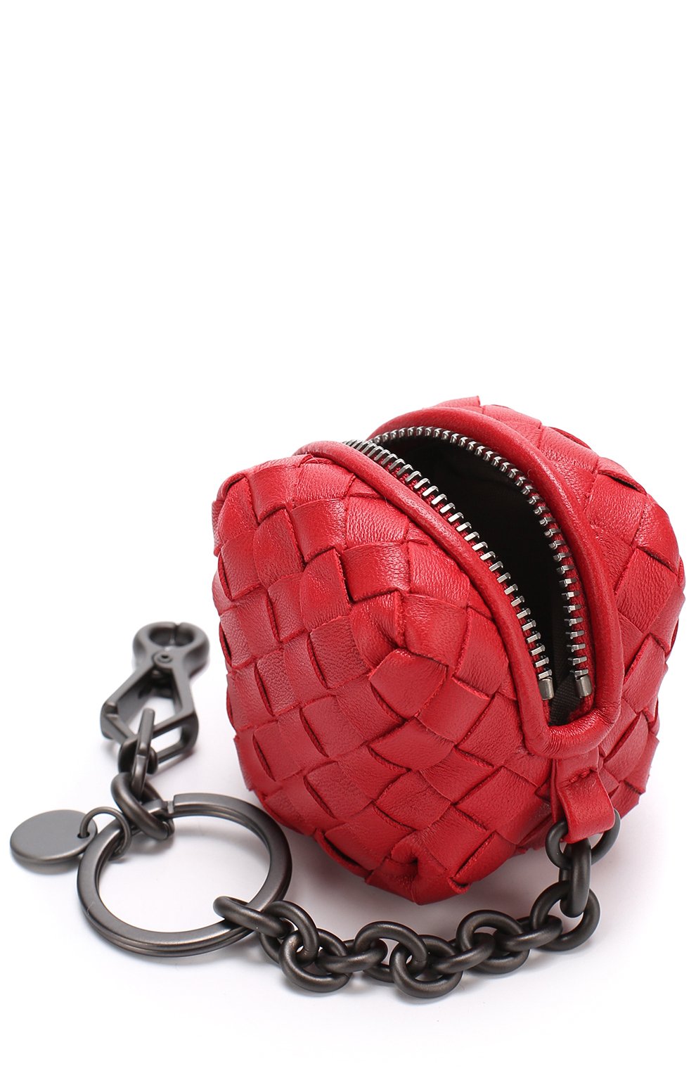 Кожаный брелок на молнии с плетением intrecciato BOTTEGA VENETA, арт. 474569/V001N, фото 1
