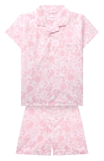 Хлопковая пижама DEREK ROSE розового цвета по цене 16350 руб., арт. 7035-NELS089P, фото 1 Хлопковая пижама DEREK ROSE, арт. 7035-NELS089P, фото 1