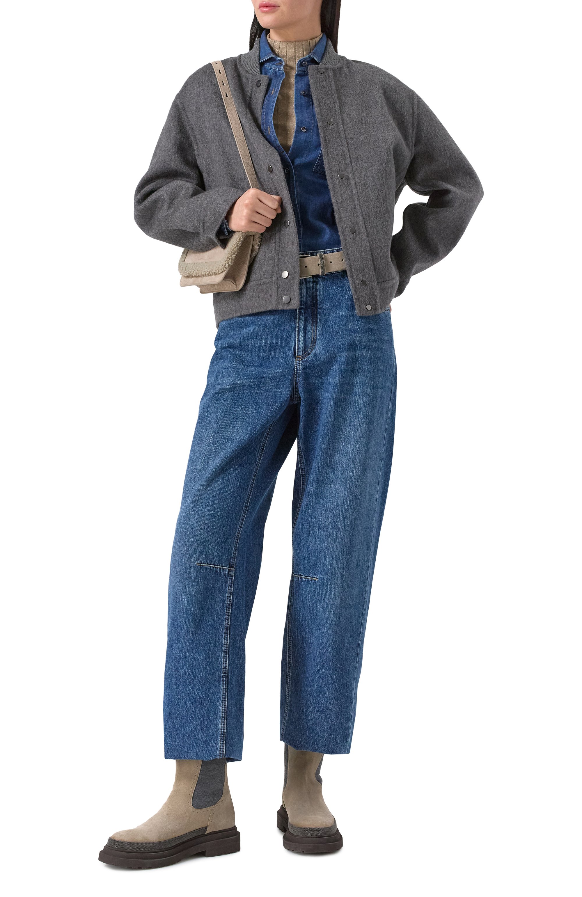 Замшевые челси BRUNELLO CUCINELLI, арт. MZSFGBP422, фото 2