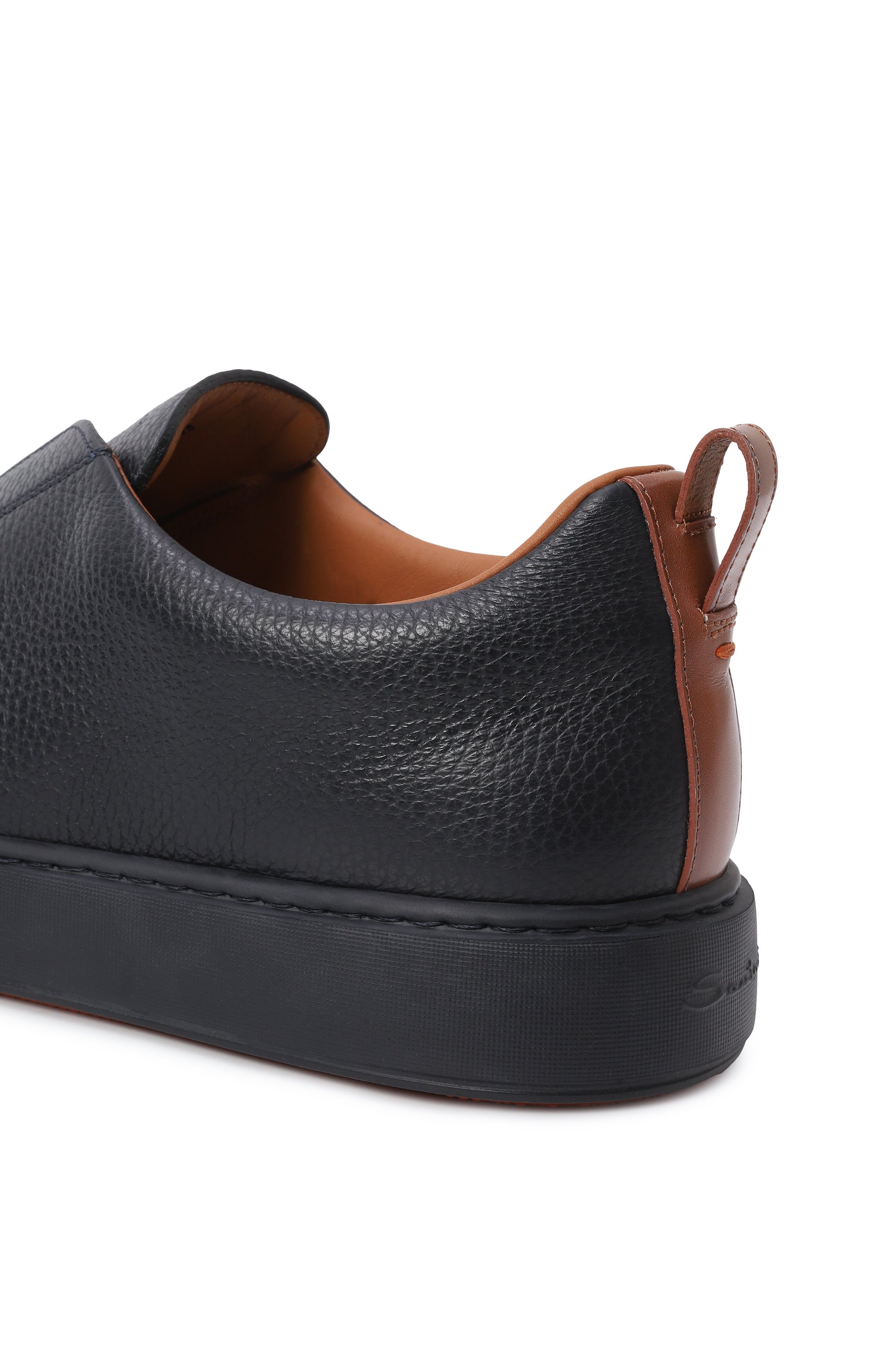 Кожаные кеды cleanic SANTONI, арт. MBCG219950CATLLD, фото 7