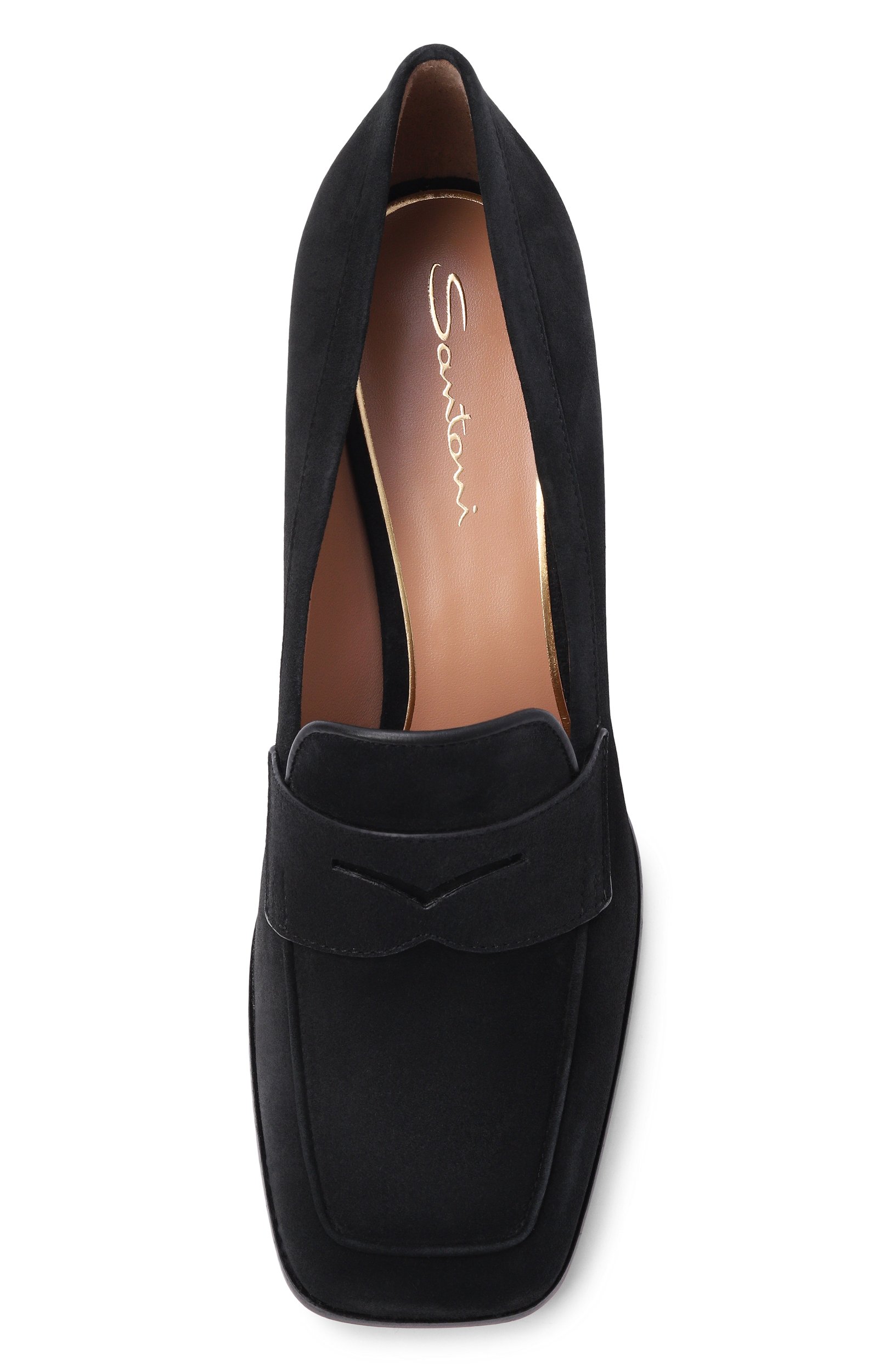 Замшевые туфли SANTONI черного цвета по цене 112000 руб., арт. WD0G72446HI2NAEA, фото 6 Замшевые туфли SANTONI, арт. WD0G72446HI2NAEA, фото 6