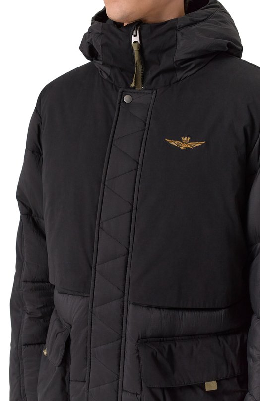 Утепленная парка Aeronautica Militare AB3015UCT04211 Чёрный  AB3015UCT04211 Фото 5