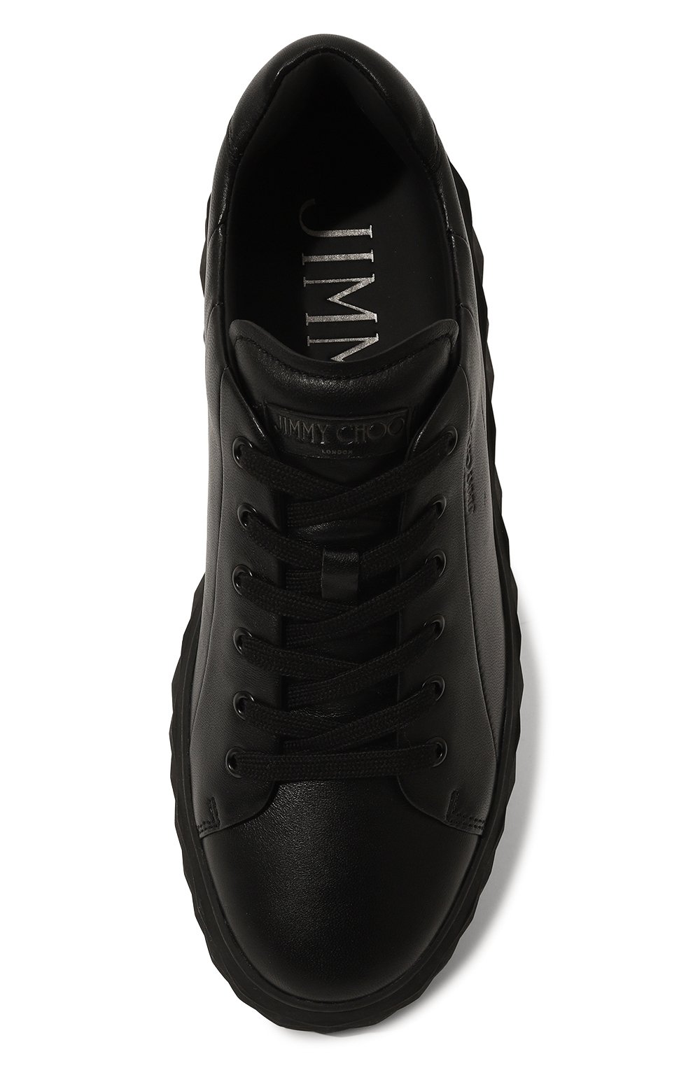 Кожаные кеды diamond light maxi JIMMY CHOO, арт. DIAM0ND LIGHT MAXI/F/RXN, фото 6