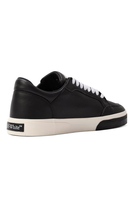 Кожаные кеды New Low Vulcanized Off-White 0MIA293C99LEA002 Чёрный  0MIA293C99LEA002 Фото 5