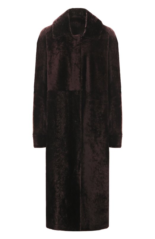 Двусторонняя дубленка из овчины manzoni24 25M1115-S23N/48-50 Коричневый 25M1115-S23N/48-50