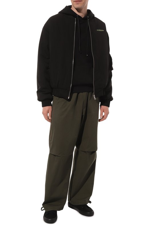 Хлопковое худи Limitato Чёрный, фото 2