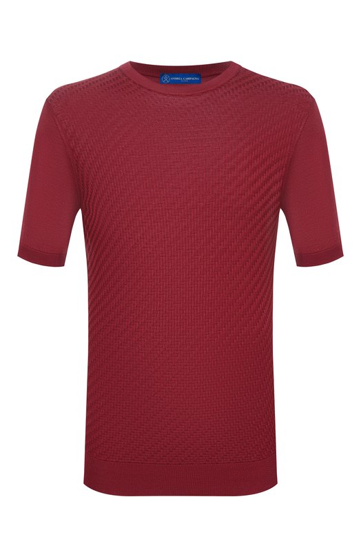 Шелковый джемпер Andrea Campagna SU26SE350-00/FSE26 Красный SU26SE350-00/FSE26