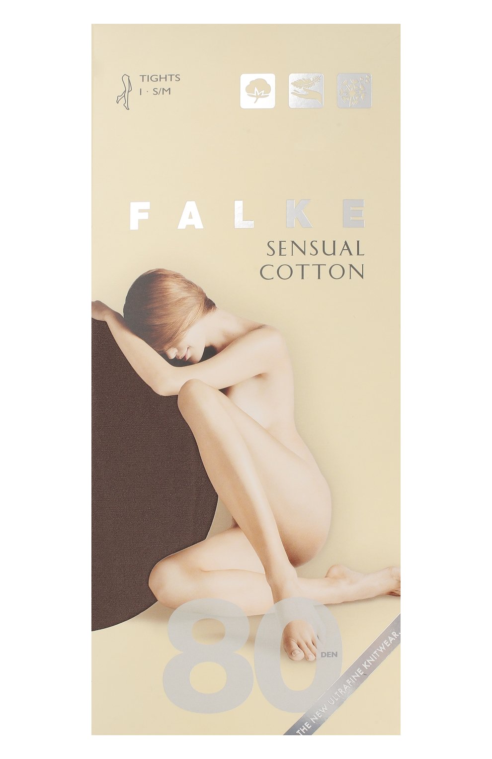 Колготки sensual cotton FALKE серого цвета по цене 4190 руб., арт. 40089_, фото 1 Колготки sensual cotton FALKE, арт. 40089_, фото 1