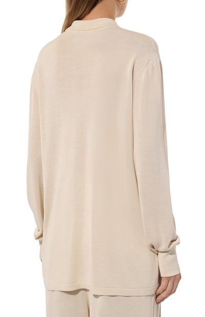 Кардиган из шелка и вискозы FREEAGE кремового цвета по цене 49940 руб., арт. S22.JM310.6070.101, фото 4 Кардиган из шелка и вискозы FREEAGE, арт. S22.JM310.6070.101, фото 4