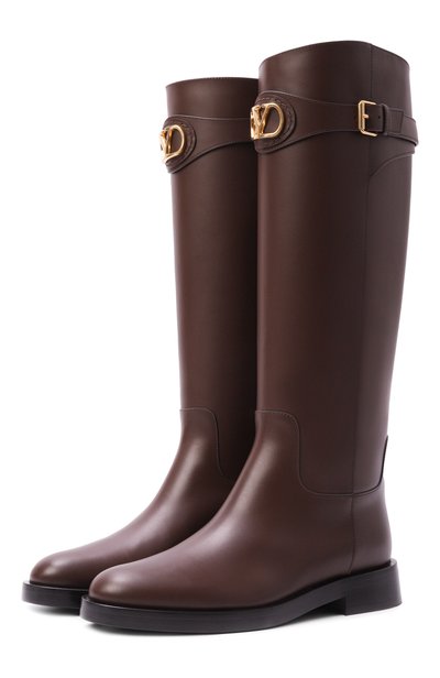 Женские кожаные сапоги vlogo VALENTINO, арт. 9W2S0MT1/DSH