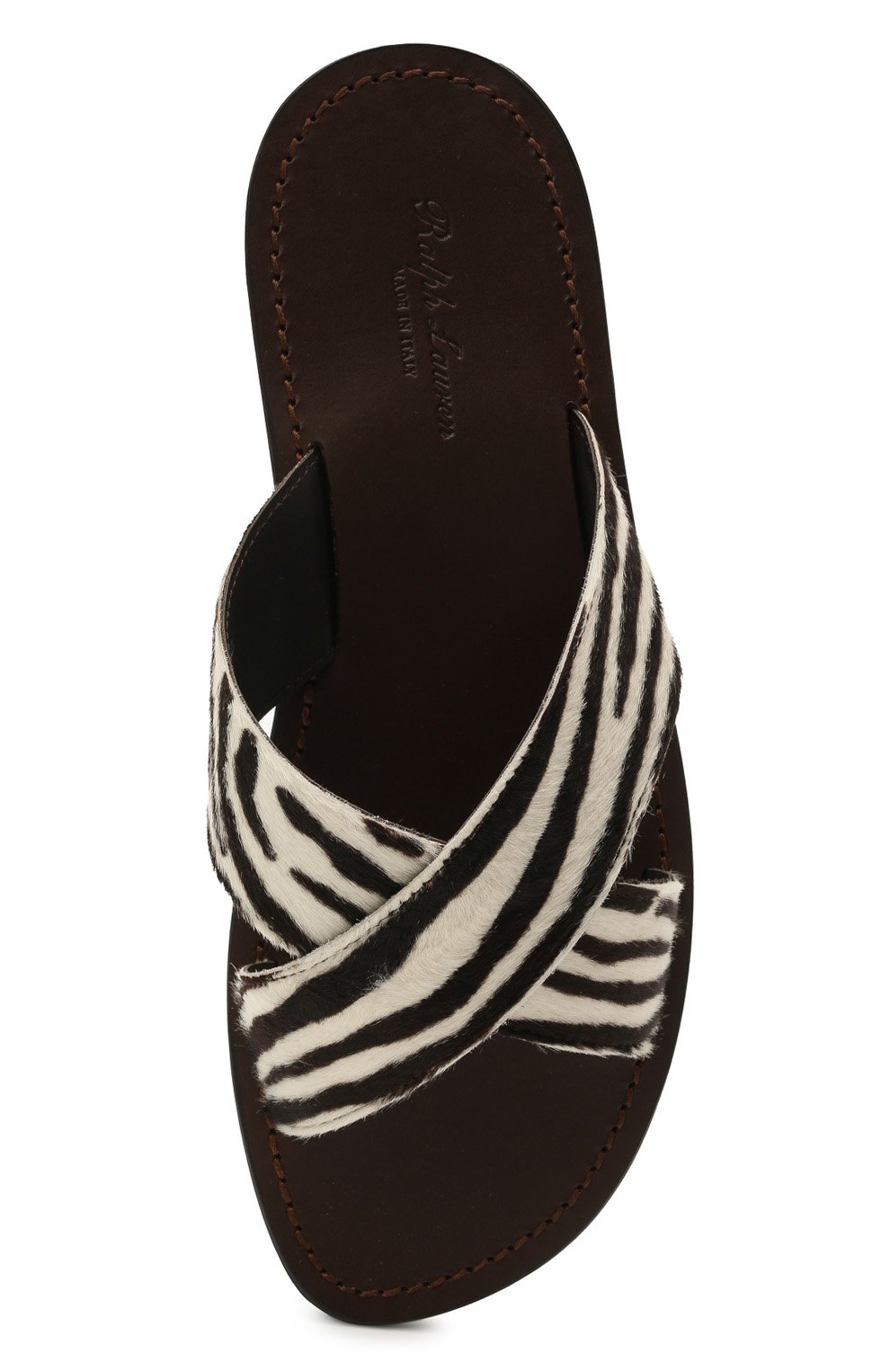 Кожаные шлепанцы RALPH LAUREN, арт. 815838175, фото 5