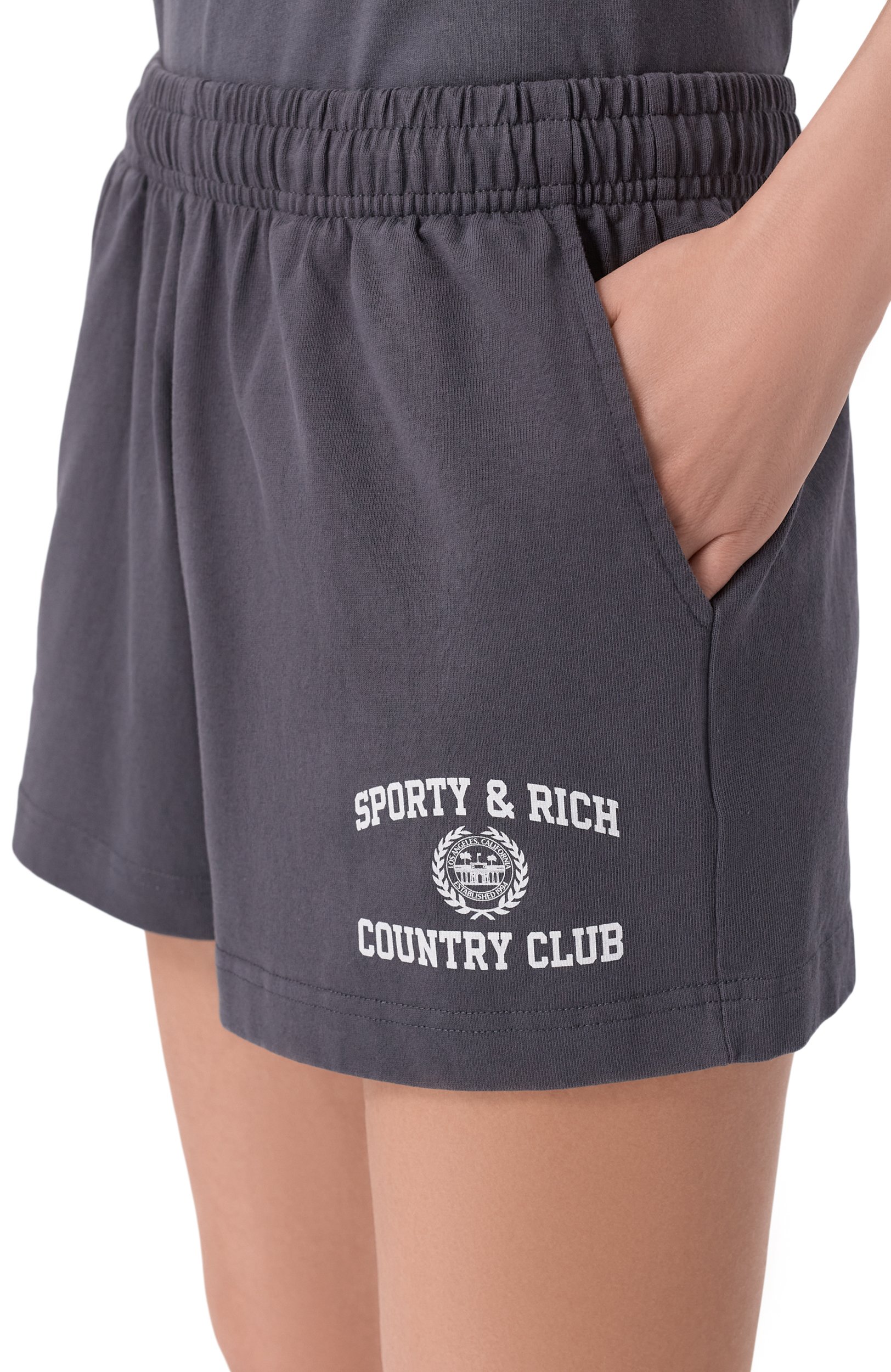 Хлопковые шорты SPORTY AND RICH, арт. SH037711218GY25, фото 5