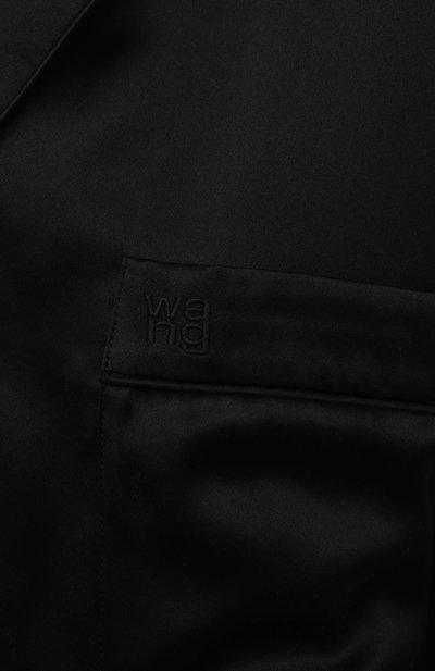 Шелковая рубашка ALEXANDERWANG.T черного цвета по цене 35800 руб., арт. 4WC2211454, фото 5 Шелковая рубашка ALEXANDERWANG.T, арт. 4WC2211454, фото 5