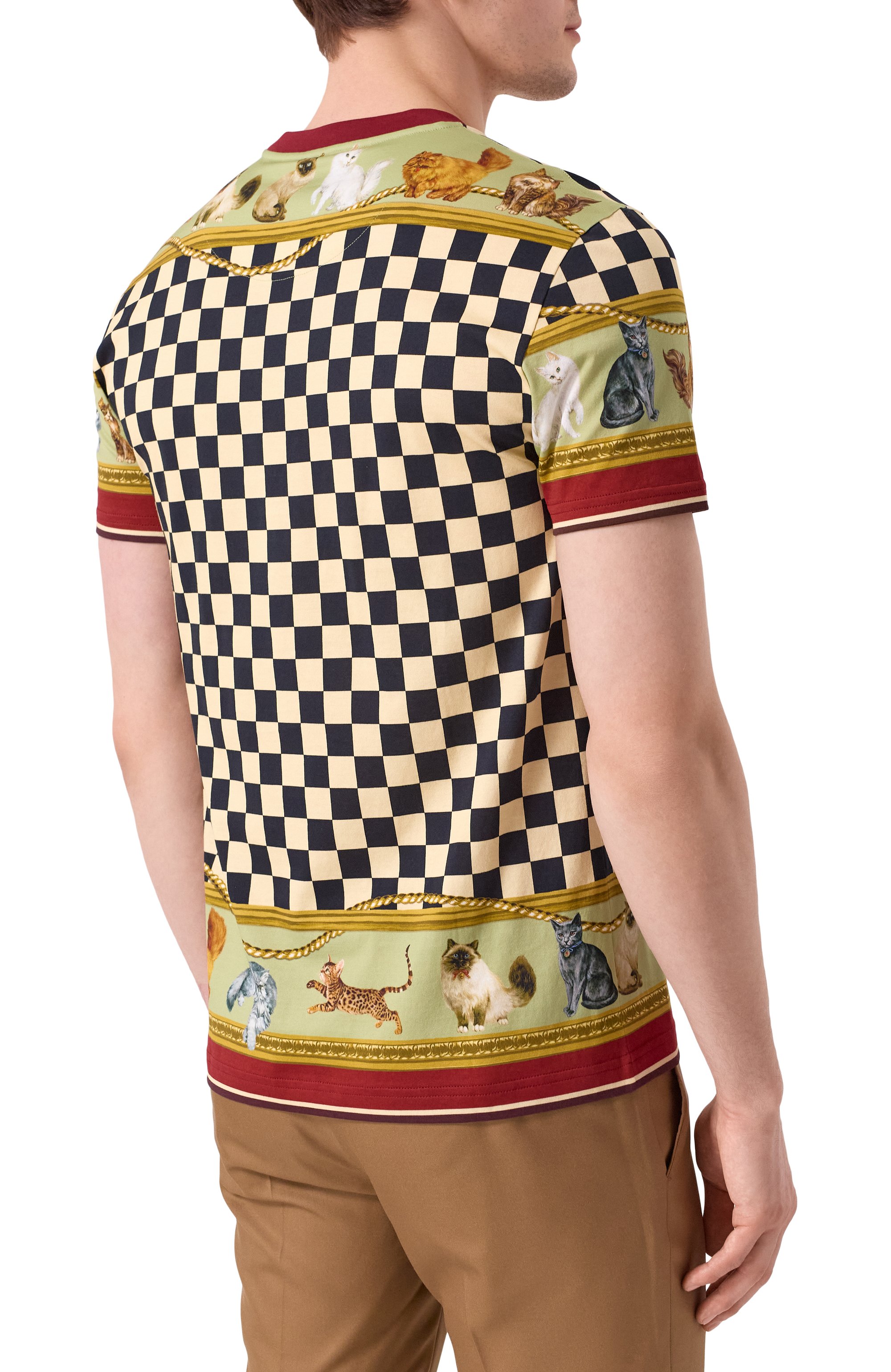 Хлопковая футболка DOLCE & GABBANA разноцветного цвета по цене 95050 руб., арт. G8RN8T/II7GZ, фото 4 Хлопковая футболка DOLCE & GABBANA, арт. G8RN8T/II7GZ, фото 4