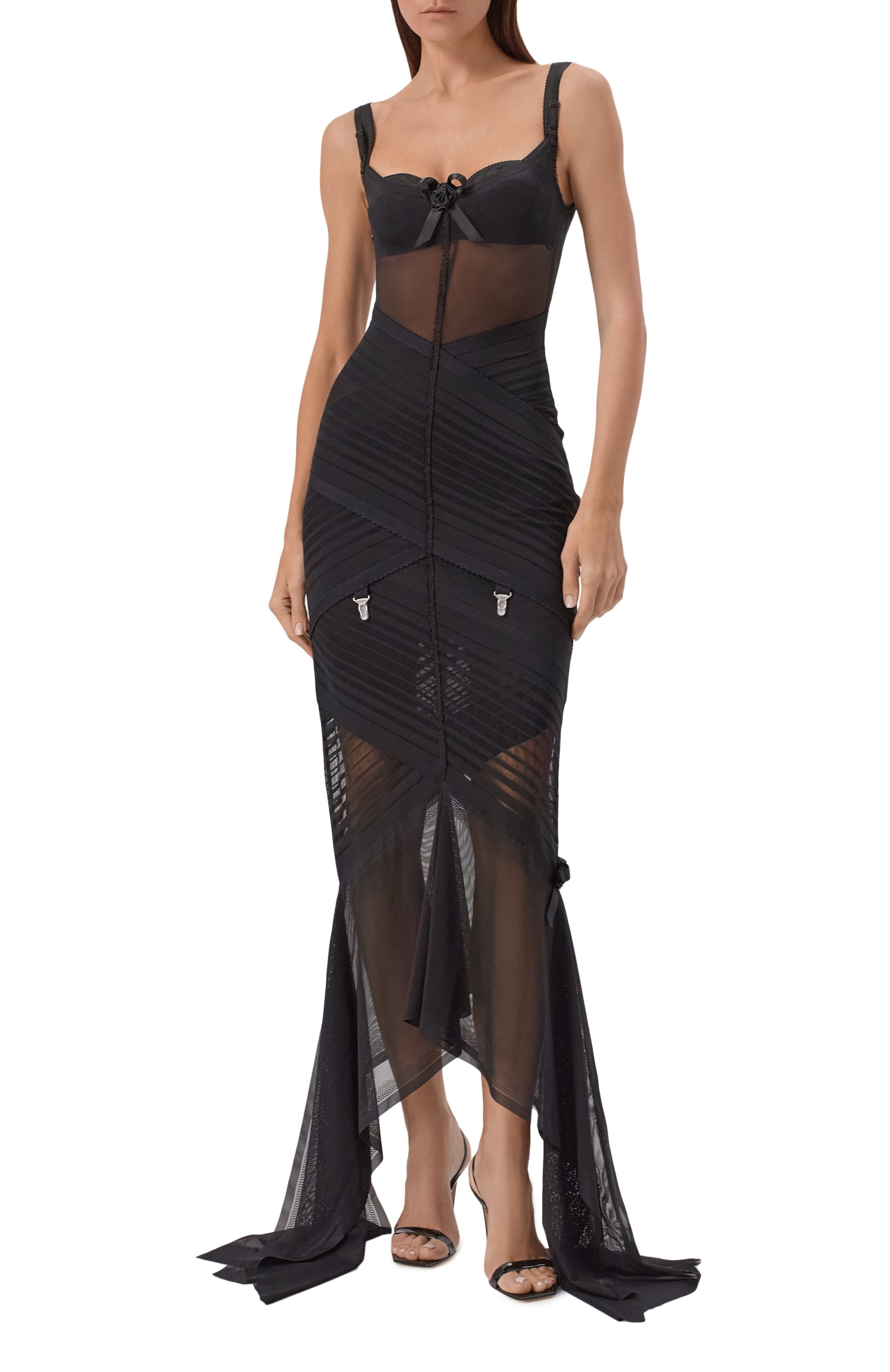 Платье DANIIL ANTSIFEROV черного цвета по цене 120000 руб., арт. DA_1820, фото 2 Платье DANIIL ANTSIFEROV, арт. DA_1820, фото 2