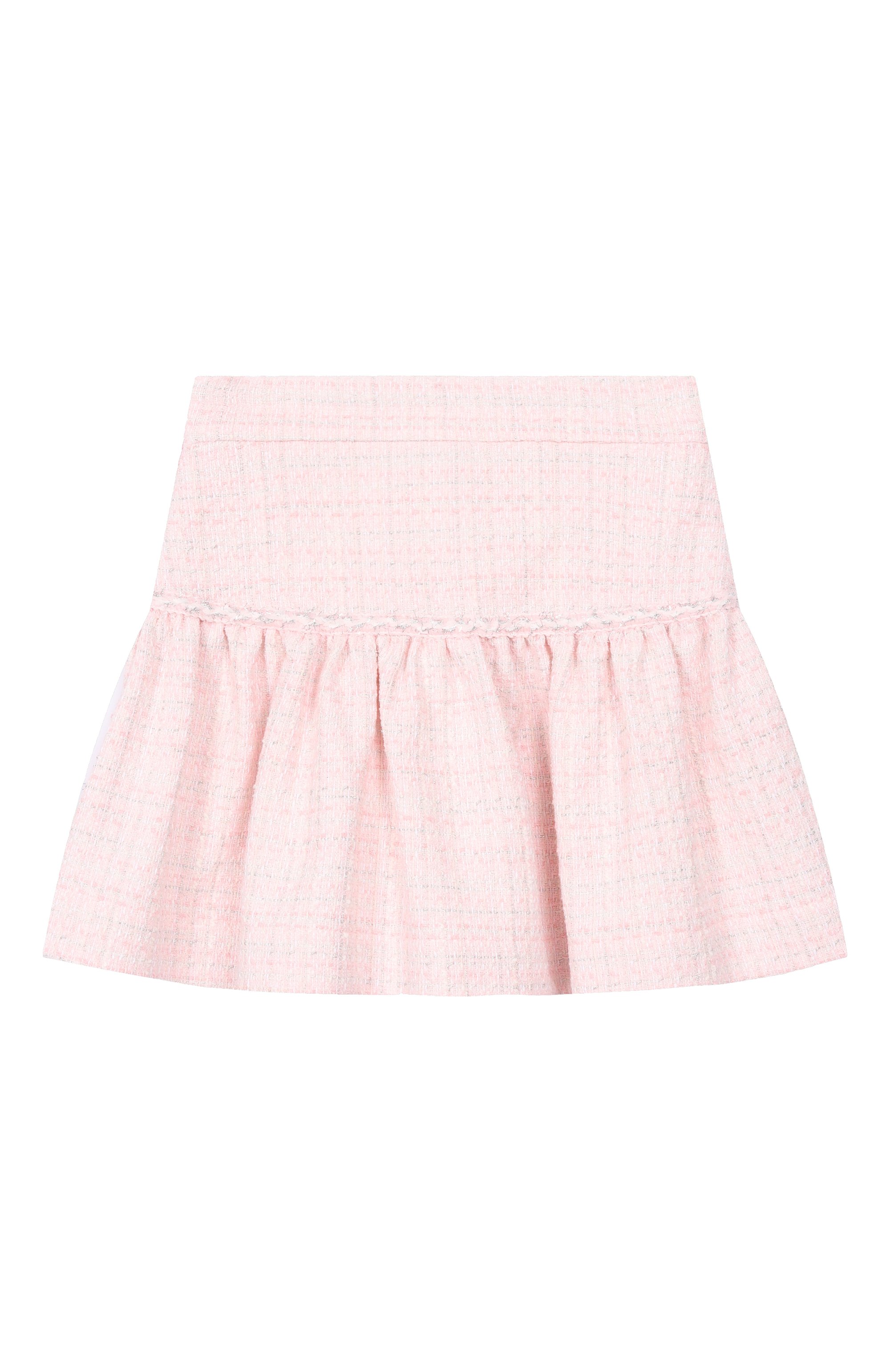 Твидовая юбка MONNALISA светло-розового цвета по цене 18200 руб., арт. 71G703, фото 2 Твидовая юбка MONNALISA, арт. 71G703, фото 2