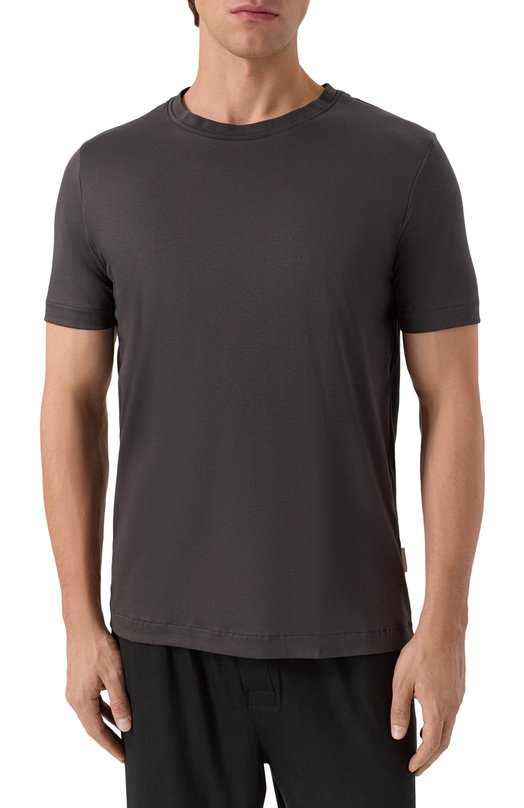Хлопковая футболка Zimmerli 286-43110 Серый  286-43110 Фото 3