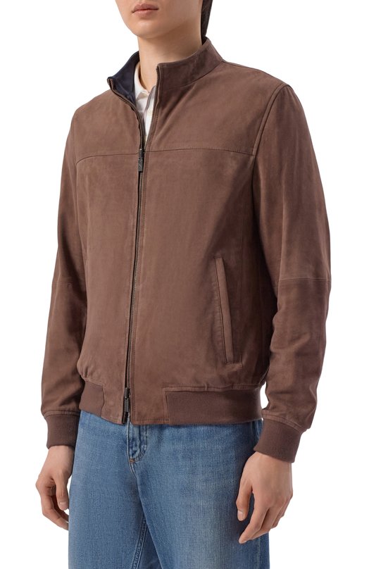 Двусторонний замшевый бомбер Gimo's 6S20.1.040.50R/112 Коричневый  6S20.1.040.50R/112 Фото 3