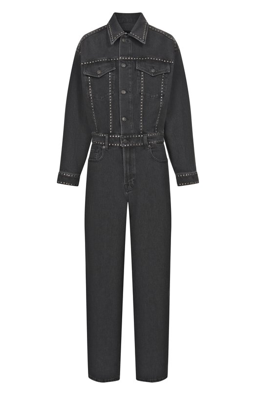 Джинсовый комбинезон 7 For All Mankind 7U59TC31-1ZN Чёрный 7U59TC31-1ZN