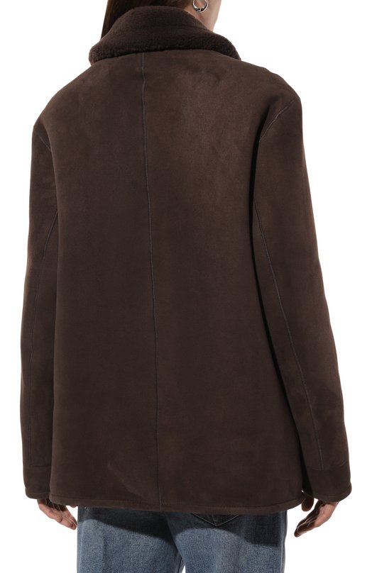 Двусторонняя дубленка Maslov SD032 Коричневый  SD032 Фото 4