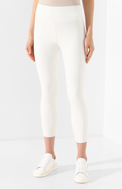 Кожаные легинсы SPRWMN белого цвета по цене 121500 руб., арт. CAP-002-L/CAPRI LEGGING, фото 3 Кожаные легинсы SPRWMN, арт. CAP-002-L/CAPRI LEGGING, фото 3