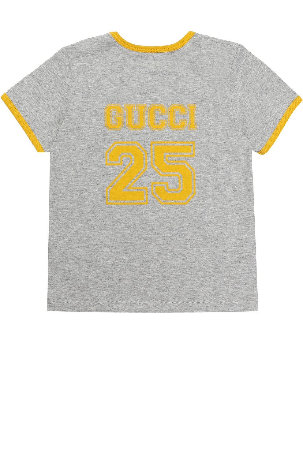 Хлопковая футболка с принтом и контрастной отделкой GUCCI, арт. 456618/X5L29, фото 2