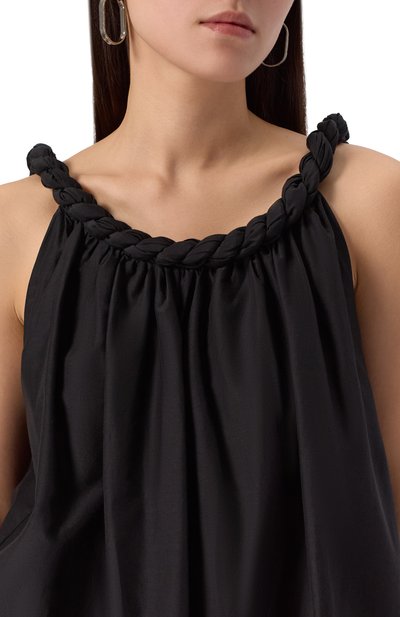 Топ из хлопка и шелка LOULOU DE SAISON, арт. GARIN0, фото 5