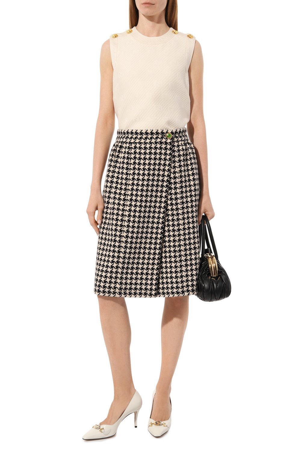 Юбка из шерсти и хлопка GUCCI, арт. 582744 ZACN2, фото 2