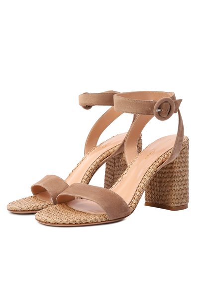 Женские замшевые босоножки luana GIANVITO ROSSI, арт. G32469.85RIC.CBLCMNA