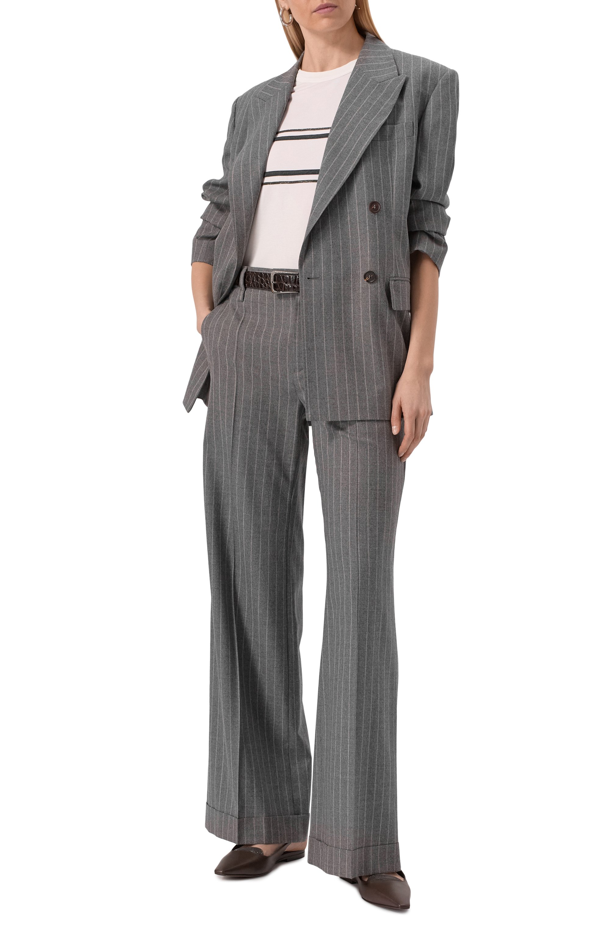 Хлопковая футболка BRUNELLO CUCINELLI, арт. M0T81VB400, фото 2