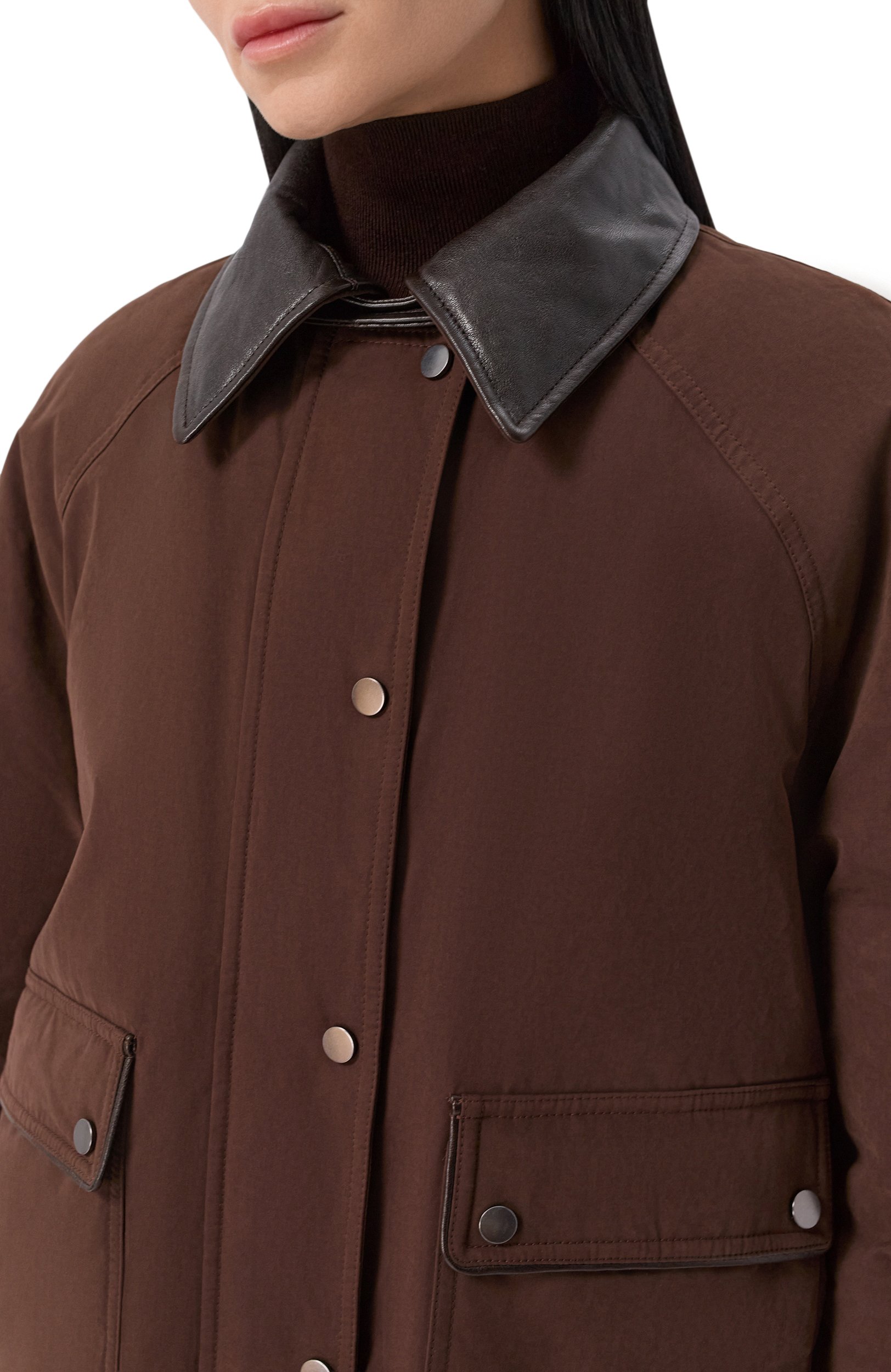 Утепленная куртка BRUNELLO CUCINELLI коричневого цвета по цене 620000 руб., арт. MG5457551P, фото 5 Утепленная куртка BRUNELLO CUCINELLI, арт. MG5457551P, фото 5