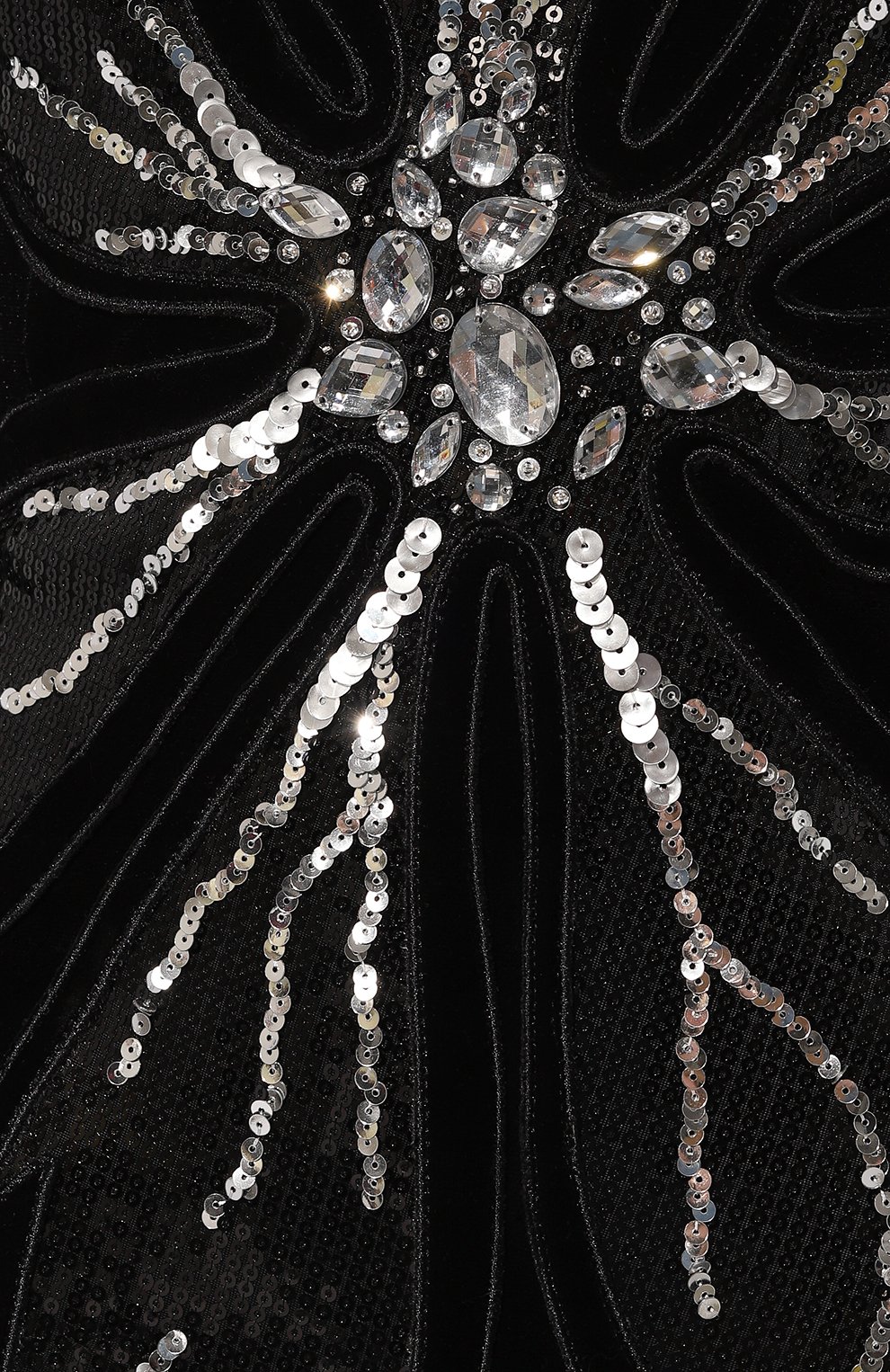 Бархатное платье с отделкой пайетками YANINA, арт. 0-2669A, фото 5