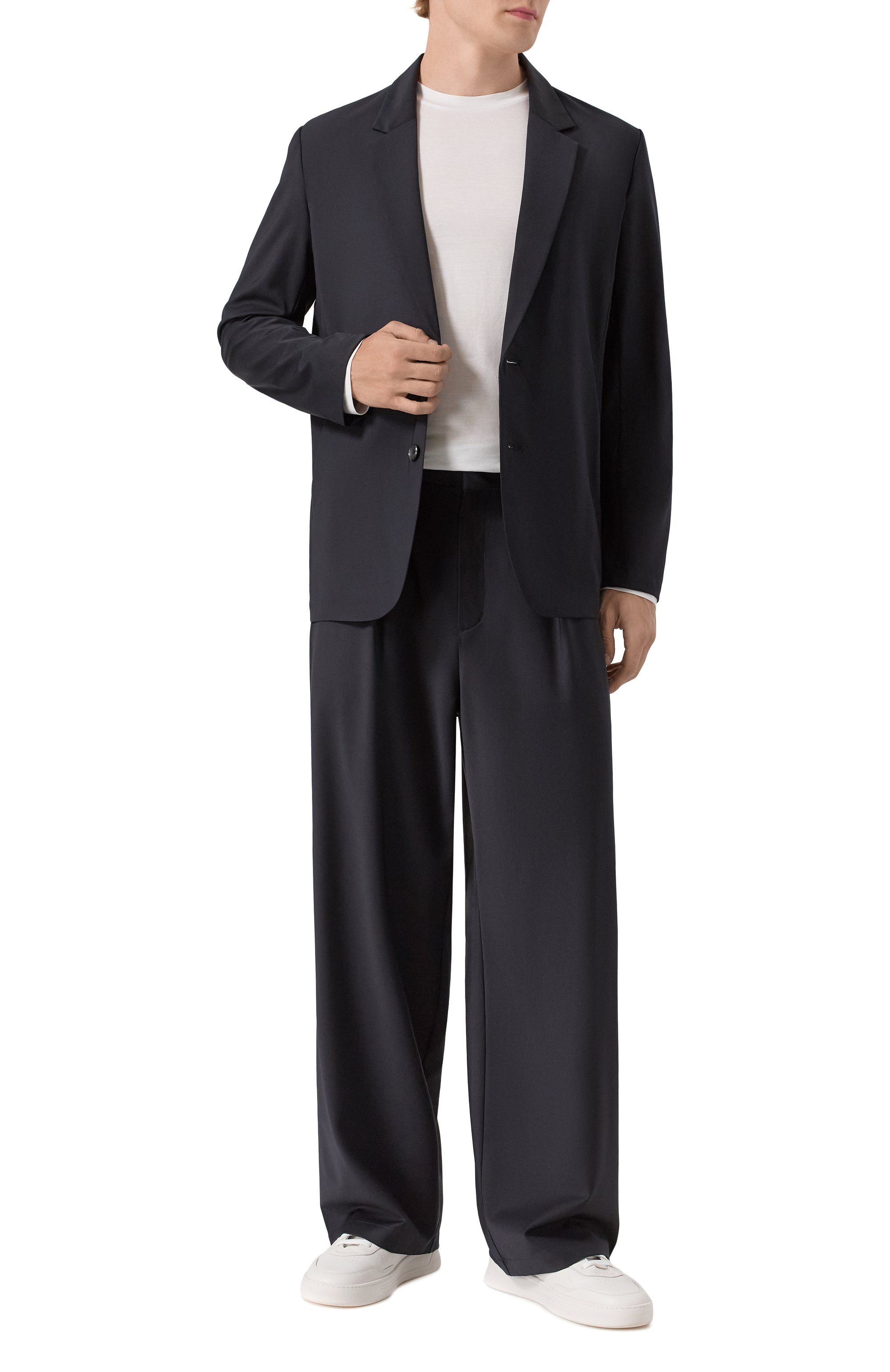 Брюки ATTACHMENT темно-синего цвета по цене 61800 руб., арт. AP51-006, фото 2 Брюки ATTACHMENT, арт. AP51-006, фото 2