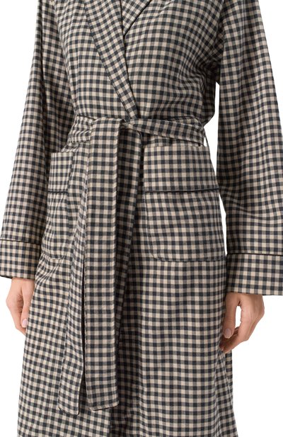 Халат из хлопка и шерсти ZIMMERLI, арт. 4600-13200, фото 5