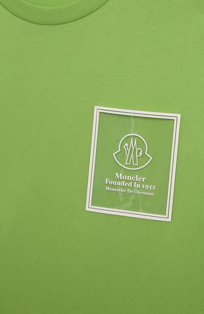 Хлопковая футболка MONCLER, арт. H1-954-8C000-21-83907/12-14A, фото 3