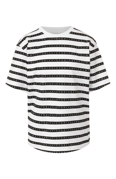 Женская хлопковая футболка VICTORIA, VICTORIA BECKHAM, арт. W2419JTS000361A